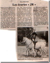 Spectacle aux écuries JR